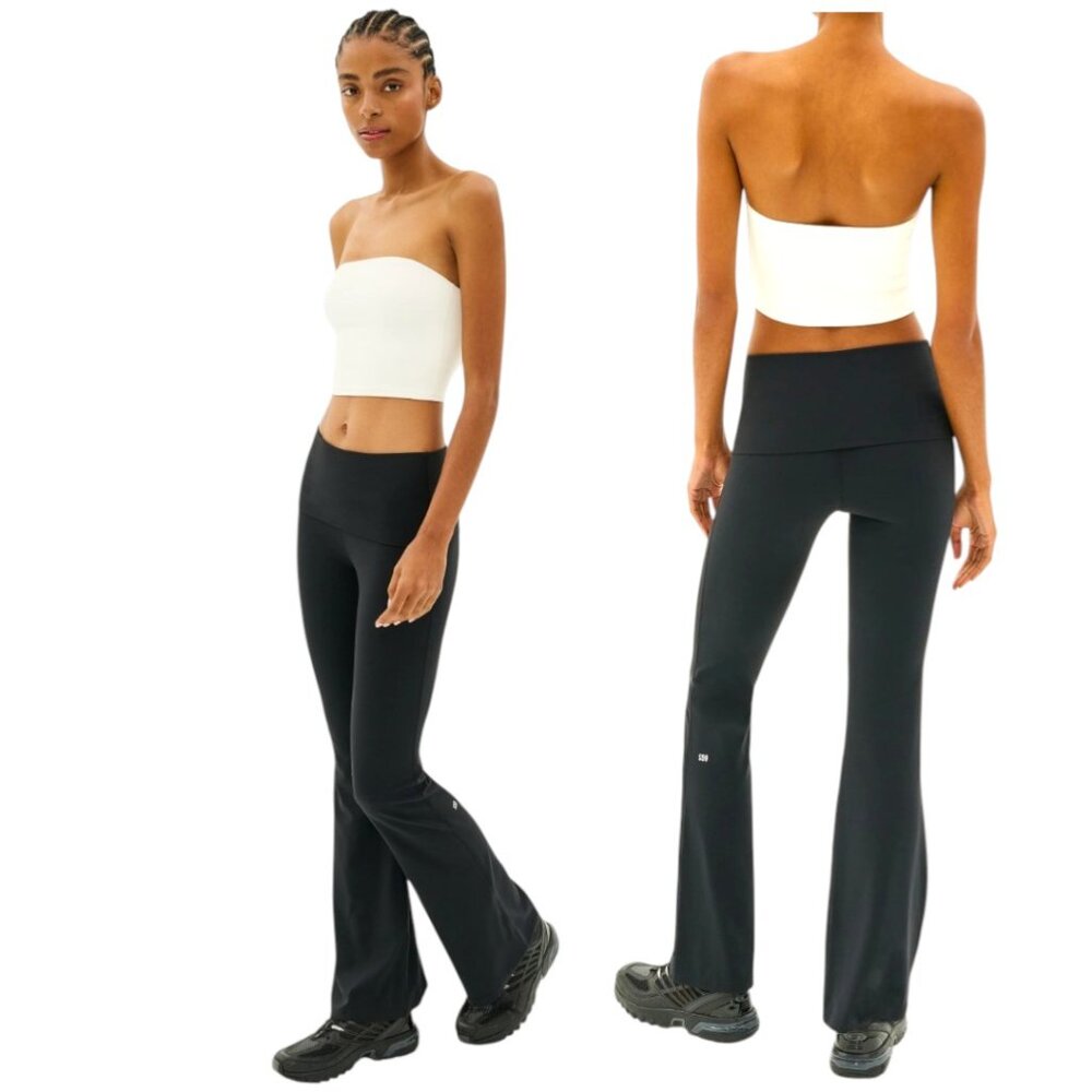 Splits59 Black High-Waist Flare Leggings - Picture 10 of 11